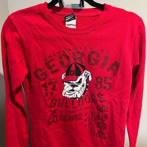 Georgia Sweatshirt, US Size Small, Red